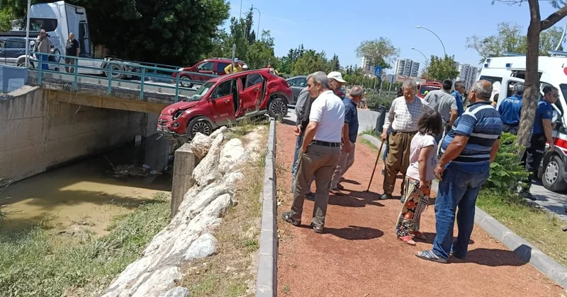 Sulama kanalı kenarında asılı kaldılar: 3 kişi yaralandı Sözcü Gazetesi