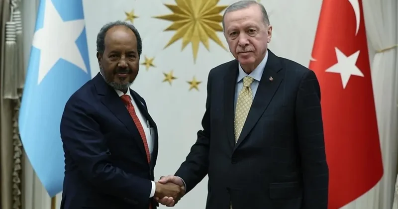 SON DAKİKA Başkan Erdoğan Somali Cumhurbaşkanı Mahmud ile görüştü