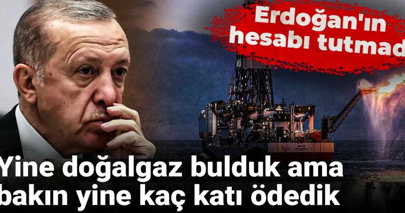 Yine doğalgaz bulduk ama bakın yine kaç katı ödedik: Erdoğan ın hesabı tutmadı