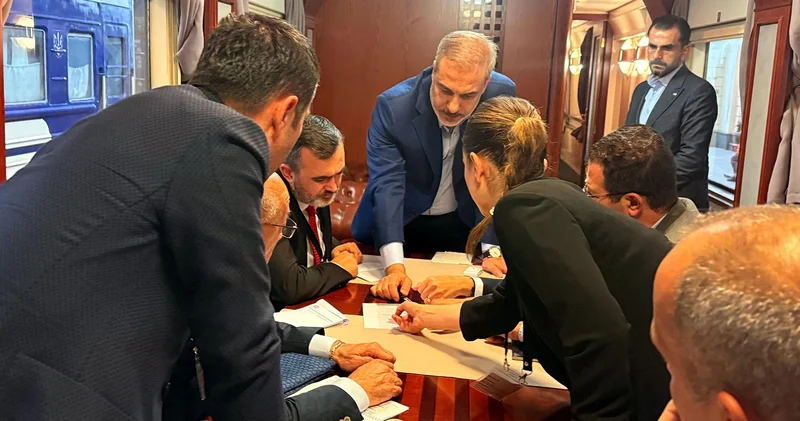 Bakan Fidan, Kiev den trenle döndü