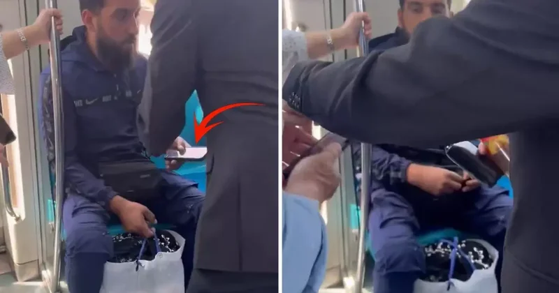 Marmaray sapığı! Yaptığı rezilliği diğer yolcular fark etti