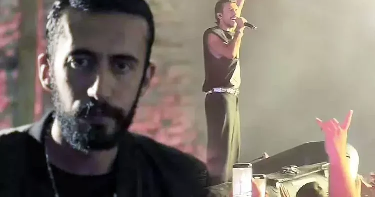 Gazapizm şişme botla sahnede