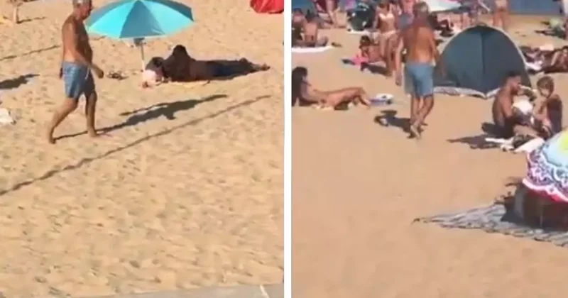 Portekiz Cumhurbaşkanı halk plajında böyle görüntülendi