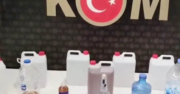 Kütahya da sahte içki operasyonu