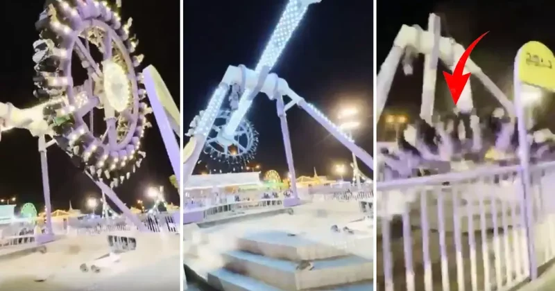Lunaparkta facia! Eğlence aracı ortadan ikiye kırıldı, çok sayıda yaralı var