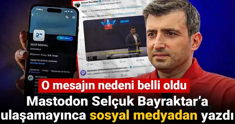 Mastodon Selçuk Bayraktar’a ulaşamayınca sosyal medyada paylaştı: O mesajın nedeni belli oldu
