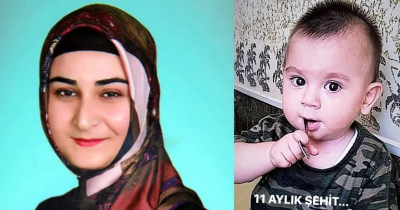 Şehit Bedirhan bebek ve annesi mezarı başında anıldı