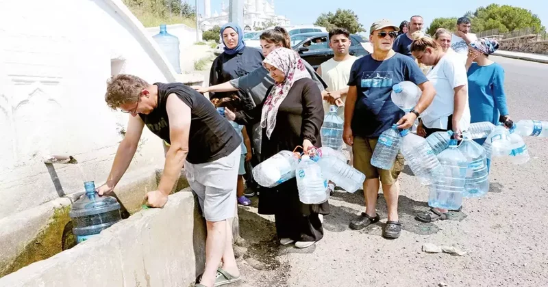 Tekirdağ da bidonla su taşıma dönemi