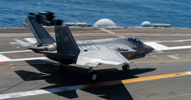 ABD nin F 35 uçağı yere çakıldı, alev topuna döndü Sözcü Gazetesi