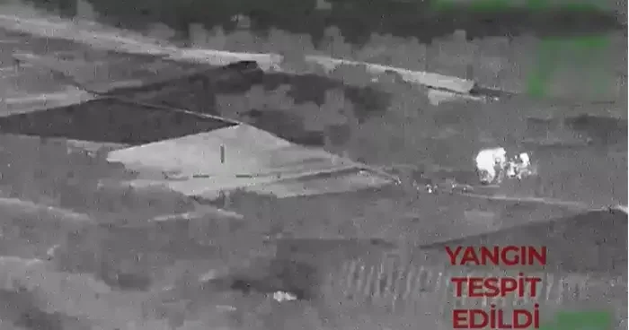 Adana da orman kundakçıları İHA ya suçüstü yakalandı! Yangını başlatma anları saniye saniye kaydedildi