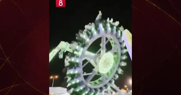 Lunapark dehşeti kamerada!