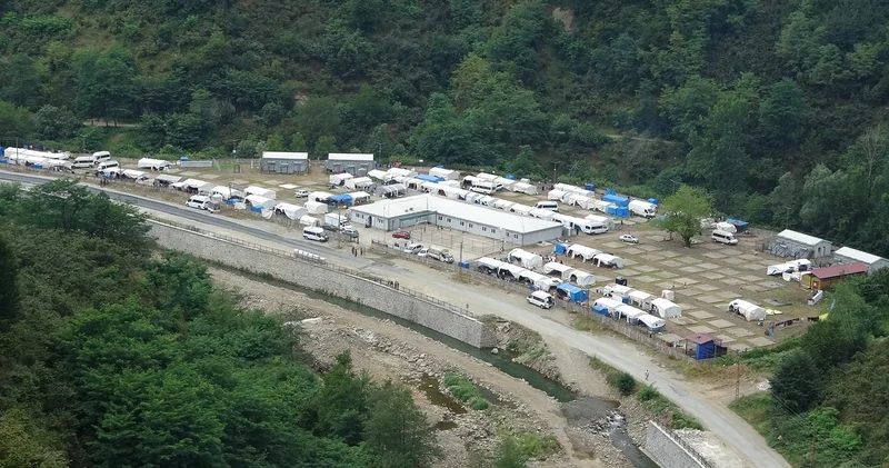 Mevsimlik tarım işçileri fındık hasadı için Ordu da