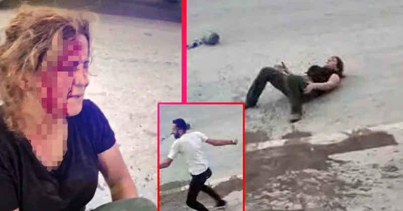 Marketçi dehşeti! Kendisini belediyeye şikayet eden kadını sokak ortasında öldüresiye dövdü
