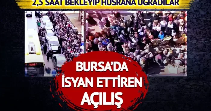 ‘İndirim’ kuyruğu eziyete dönüştü: Bursa’da isyan ettiren açılış! 2,5 saat bekleyip hüsrana uğradılar