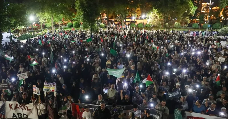 Binlerce kişi Fatih’te Gazze için yürüdü