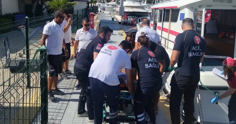 Dalış sırasında vurgun yiyen dalgıç tedavi altına alındı