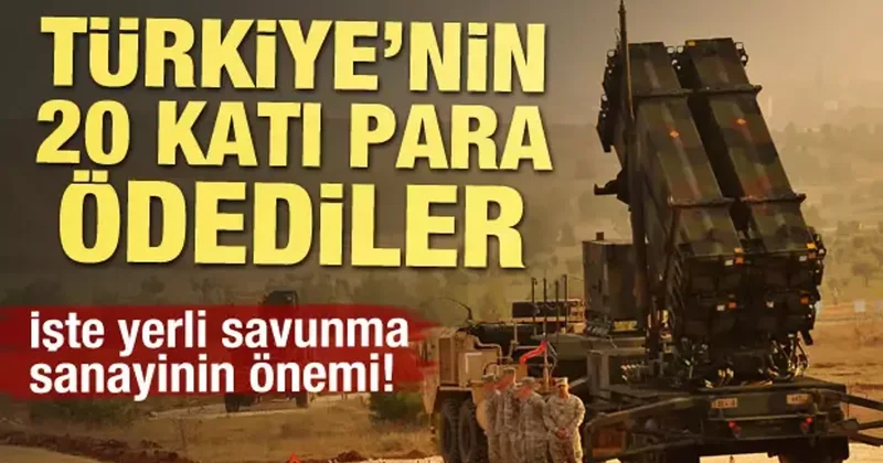 İşte yerli savunma sanayinin önemi! Türkiye nin 20 katı para ödediler