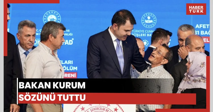 Bakan Kurum Ödemişli Cavit Özer e sözünü tuttu