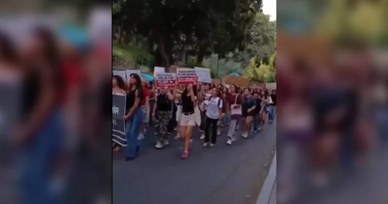 Son Dakika Boğaziçi nde Hilal Özdemir protestosu: Öğrenciler yürüyüşe geçti
