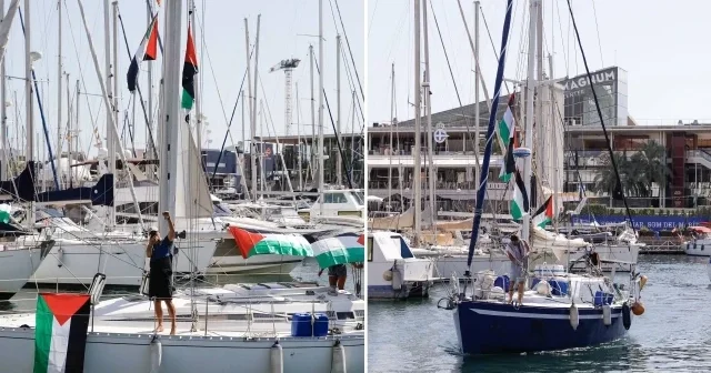 Küresel Sumud Filosu Barselona dan Gazze ye doğru yola çıktı Dünya Haberleri