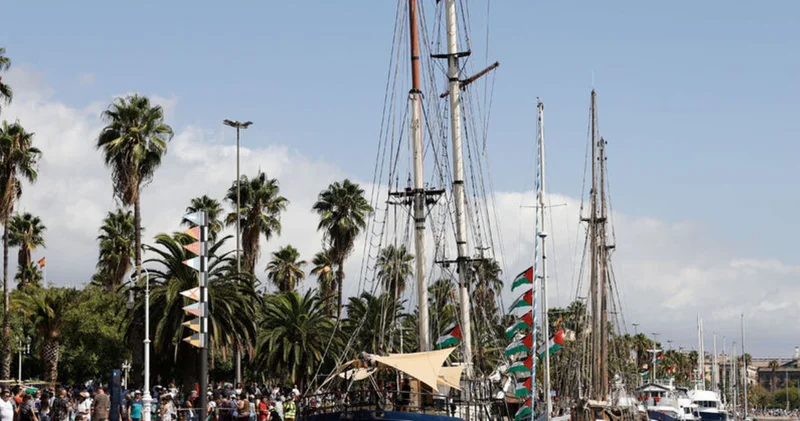 Onlarca tekne İsrail in ablukasını kırmak ve Filistin ile dayanışma için Akdeniz de yelken açtı Dış Haberler