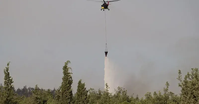 Pamukkale’de çıkan orman yangını söndürüldü; 3 gözaltı