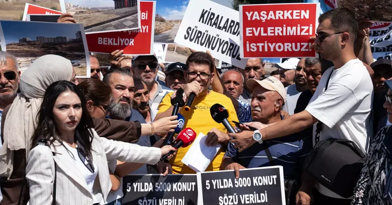 Mansur Yavaş ın seçim vaadiydi: Mamak ta kentsel dönüşüm mağdurlarından protesto!