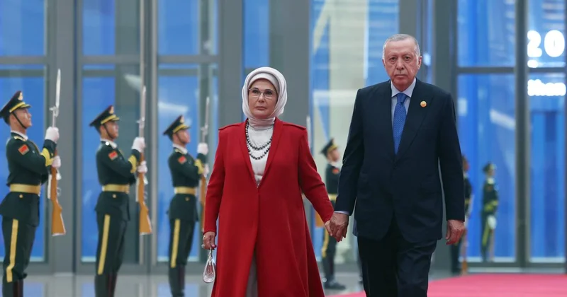 Emine Erdoğan, Çin de lider eşleriyle yemekte bir araya geldi