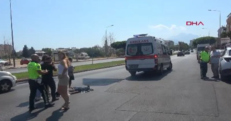 Antalya da yayaya çarpan servis kaçtı