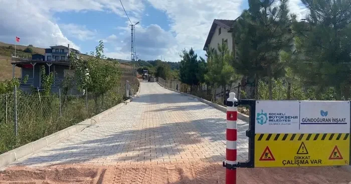 Kocaeli de kırsal mahalle yolları yenileniyor