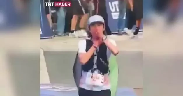 Çinli atletten tüm dünyada gündem olan Gazze protestosu: Yarışa damga vurdu